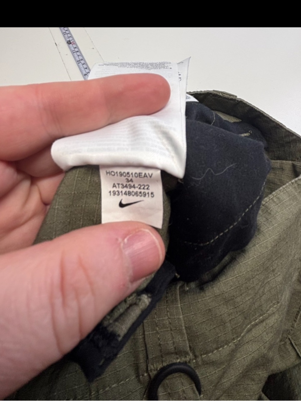 Nike SB Flex Ripstop Cargo Skate Pants Olive Green Men's Size 34 (AT3494-222) - Picture 4 of 7